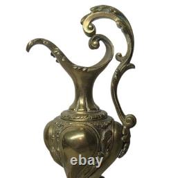 01M1 ANCIENNE PAIRE DE CASSOLETTES AIGUILLERES EN BRONZE DORE XIXe NAPOLEON III