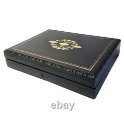 03L6 ANCIENNE BOITE COFFRET A JETONS DE JEU NAPOLEON III FIN XIXe SIECLE 1880