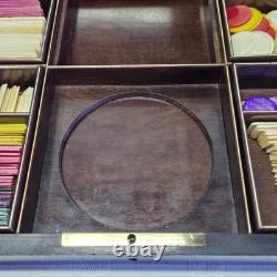 03L6 ANCIENNE BOITE COFFRET A JETONS DE JEU NAPOLEON III FIN XIXe SIECLE 1880