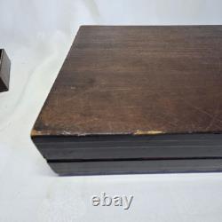 03L6 ANCIENNE BOITE COFFRET A JETONS DE JEU NAPOLEON III FIN XIXe SIECLE 1880