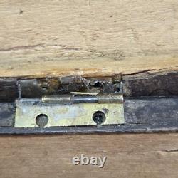 04L16 ANCIEN COFFRET BOITE A BIJOUX LOUPE ET FER FORGE NAPOLEON III XIXe SIECLE