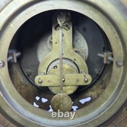 05M33 ANCIENNE HORLOGE EN BRONZE NAPOLEON III XIXe ET SES CANDELABRES 10 FEUX