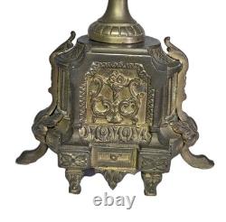05M33 ANCIENNE HORLOGE EN BRONZE NAPOLEON III XIXe ET SES CANDELABRES 10 FEUX