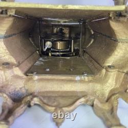 05M33 ANCIENNE HORLOGE EN BRONZE NAPOLEON III XIXe ET SES CANDELABRES 10 FEUX