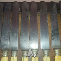11 couteaux lame acier XIX ème Napoléon III DUCROS & CORNU