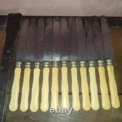 11 couteaux lame acier XIX ème Napoléon III DUCROS & CORNU