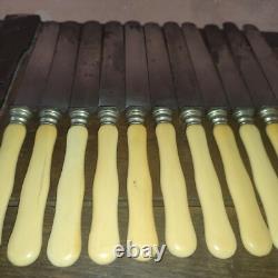 11 couteaux lame acier XIX ème Napoléon III DUCROS & CORNU