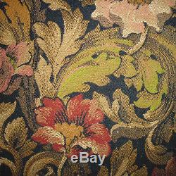 2 Ancien tenture rideau chateau french fabric tapisserie Napoleon 3 XIXe 350x184