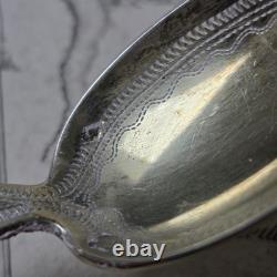 6 Cuillères en Argent Massif Vermeil Minerve Gravé 77g Napoléon III Milieu XIXè