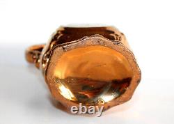 ANCIEN PICHET CARAFE CRUCHE DE JERSEY en FAIENCE EMAILLÉ XIXe STYLE NAPOLEON III