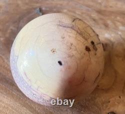 ANCIENNE BOULE DE BILLARD NAPOLEON III XIXe COLLECTION Antique Pool Ball 19th