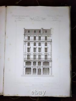 ARCHITECTURE PRIVÉE NAPOLÉON III MAISONS XIX PARIS IIièm TOME CÉSAR DALY 1864