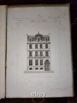 ARCHITECTURE PRIVÉE NAPOLÉON III MAISONS XIX PARIS TOME Ier CÉSAR DALY 1864