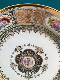 ASSIETTE PORCELAINE SEVRES XIX eme CHATEAU TRIANON Dore 1886 1891 royale