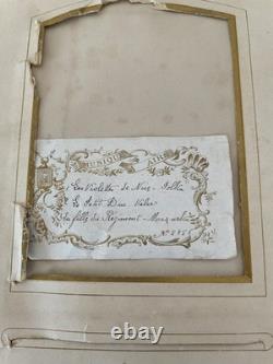 Ancien Album Photo Musical Napoléon III XIX Velours BleuBoîte À Musique Avec Clé