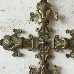 Ancien Bénitier Coquillage en Porcelaine BRIANCHON et Laiton NAPOLEON III XIXe