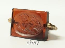 Ancien Coffret intaille style antique Rome montée or pour gousset XIXe siècle