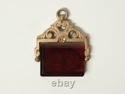 Ancien Coffret intaille style antique Rome montée or pour gousset XIXe siècle