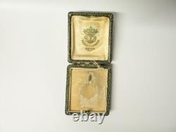 Ancien Coffret intaille style antique Rome montée or pour gousset XIXe siècle