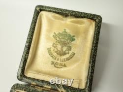 Ancien Coffret intaille style antique Rome montée or pour gousset XIXe siècle