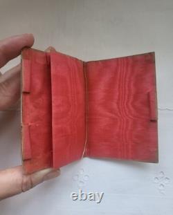 Ancien Etui Carnet de Bal en Nacre et soie Epoque Napoléon III XIXe