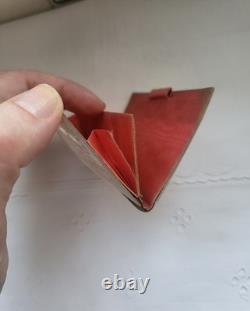 Ancien Etui Carnet de Bal en Nacre et soie Epoque Napoléon III XIXe