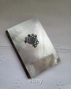 Ancien Etui Carnet de Bal en Nacre et soie Epoque Napoléon III XIXe