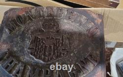 Ancien Gros Tampon Pour Caisse De Champagne Montebello Mareuil Sur Ay Fin XIX