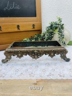 Ancien Support Base de Jardinière en Bronze Style Napoléon III 48 cm XIX ème