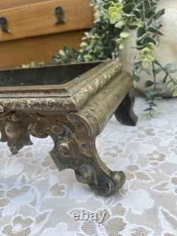 Ancien Support Base de Jardinière en Bronze Style Napoléon III 48 cm XIX ème