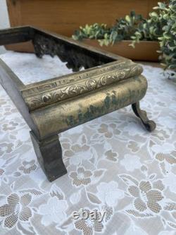 Ancien Support Base de Jardinière en Bronze Style Napoléon III 48 cm XIX ème
