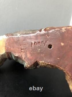 Ancien XIXe Napoléon III Statue Polychromie Terre Cuite Bernard BLOCH Personnage