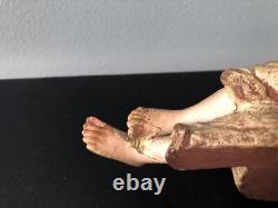 Ancien XIXe Napoléon III Statue Polychromie Terre Cuite Bernard BLOCH Personnage