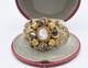 Ancien Bracelet Camée Agate Et Pomponne Xix ème Siècle Napoléon Iii