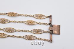 Ancien bracelet camée agate et pomponne XIX ème siècle Napoléon III