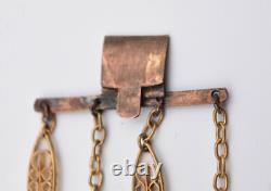 Ancien bracelet camée agate et pomponne XIX ème siècle Napoléon III