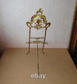 Ancien chevalet de table XIXe en bronze doré Napoléon III en très bon état