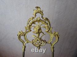 Ancien chevalet de table XIXe en bronze doré Napoléon III en très bon état