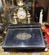 Ancien Ecritoire Xixe Napoleon Iii Marqueterie De Cuivre Boulle Et Bois Noirci