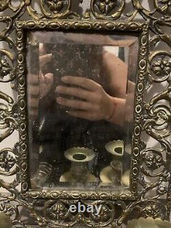 Ancien miroir chandelier cariatide XIX eme