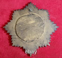 Ancien miroir soleil en bois doré XIX Napoléon III sorcière cabinet de curiosité