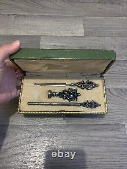 Ancien necessaire a ecriture les ailes Napoleon III XIX eme