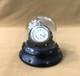 Ancien Porte Montre à Gousset En Bois Napoleon 3 Sous Globe En Verre Xix 19ème