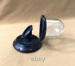 Ancien porte montre à gousset en bois NAPOLEON 3 sous globe en verre XIX 19ème