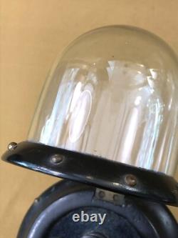 Ancien porte montre à gousset en bois NAPOLEON 3 sous globe en verre XIX 19ème