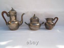 Ancien service égoiste a café miniature XIX argent minerve 450 grs Napoléon III