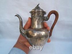 Ancien service égoiste a café miniature XIX argent minerve 450 grs Napoléon III