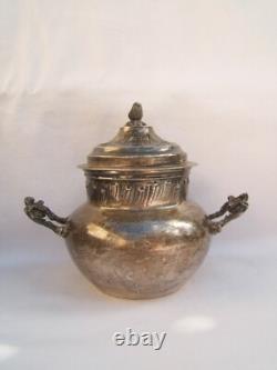 Ancien service égoiste a café miniature XIX argent minerve 450 grs Napoléon III