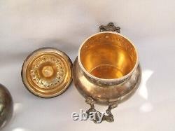 Ancien service égoiste a café miniature XIX argent minerve 450 grs Napoléon III