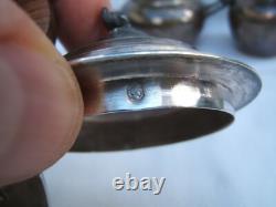 Ancien service égoiste a café miniature XIX argent minerve 450 grs Napoléon III